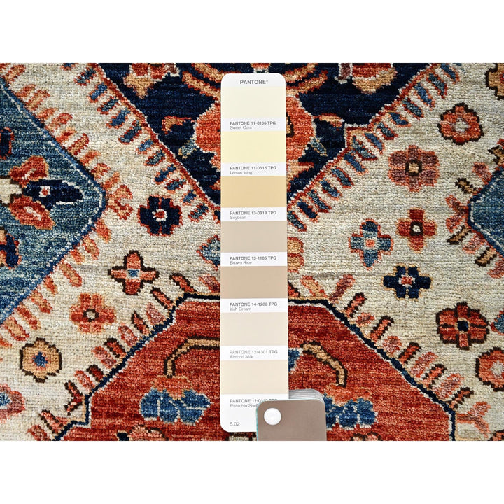 2'7" x 4'10" New Hand Knotted Ivory Wool Rectangle Oriental Rug - MOA1021083