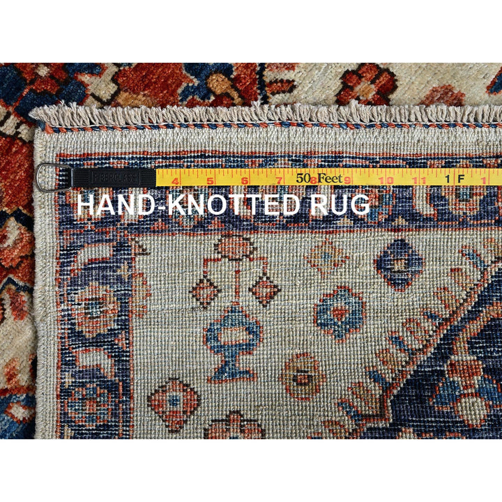 2'7" x 4'10" New Hand Knotted Ivory Wool Rectangle Oriental Rug - MOA1021083