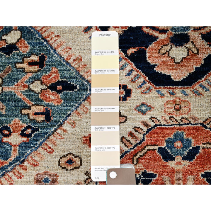 3'3" x 5'2" New Hand Knotted Ivory Wool Rectangle Oriental Rug - MOA1021084