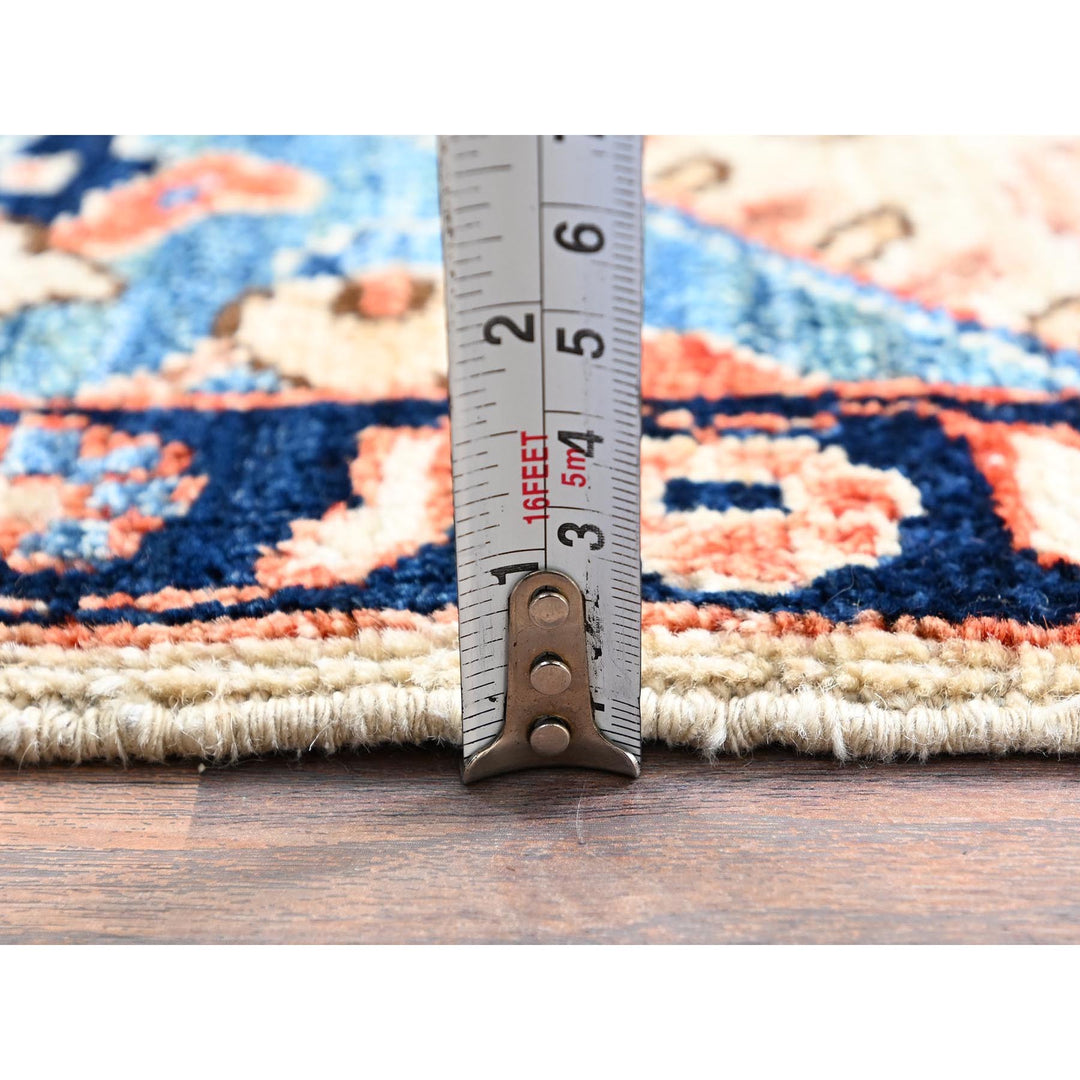 3'3" x 5'2" New Hand Knotted Ivory Wool Rectangle Oriental Rug - MOA1021084