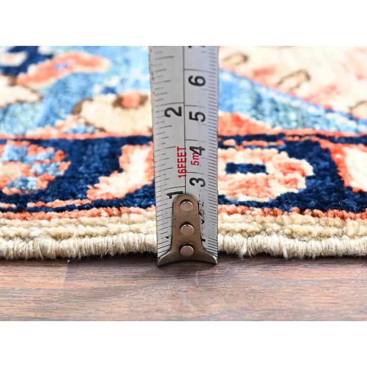 3'3" x 5'2" New Hand Knotted Ivory Wool Rectangle Oriental Rug - MOA1021084