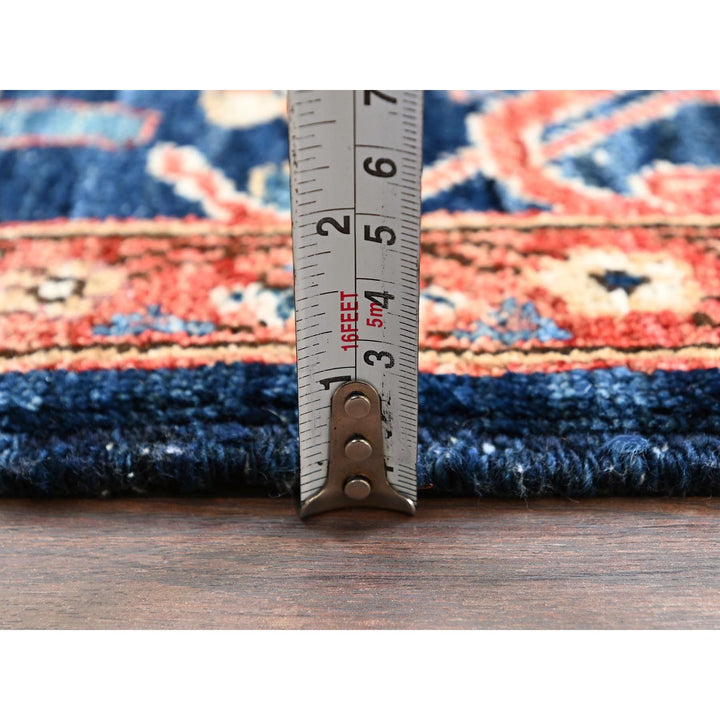 3'0" x 4'11" New Hand Knotted Blue Wool Rectangle Oriental Rug - MOA1021086