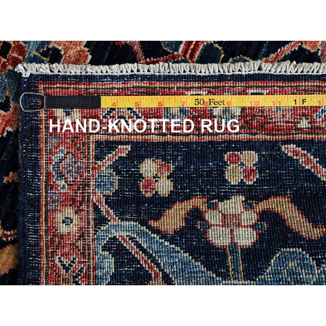 3'0" x 4'11" New Hand Knotted Blue Wool Rectangle Oriental Rug - MOA1021086