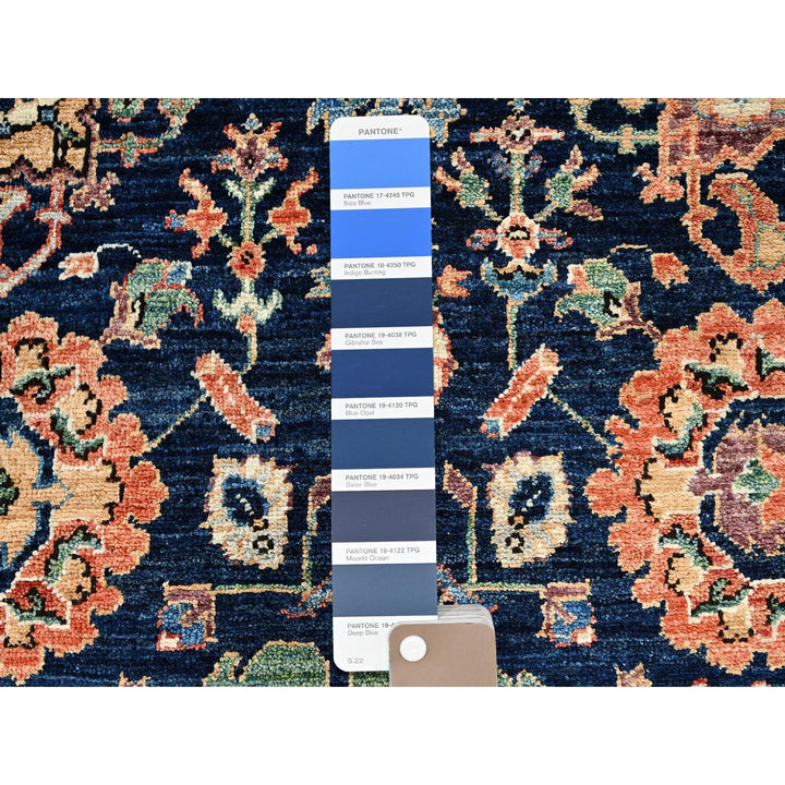 3'2" x 5'0" New Hand Knotted Blue Wool Rectangle Oriental Rug - MOA1021087