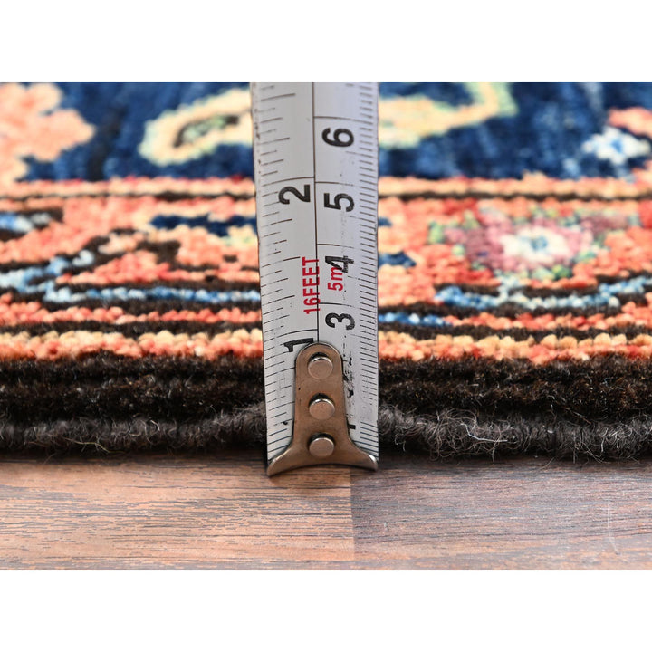 3'2" x 5'0" New Hand Knotted Blue Wool Rectangle Oriental Rug - MOA1021087