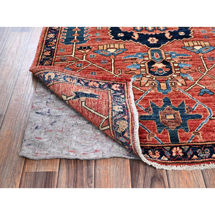 3'1" x 5'2" New Hand Knotted Red Wool Rectangle Oriental Rug - MOA1021091