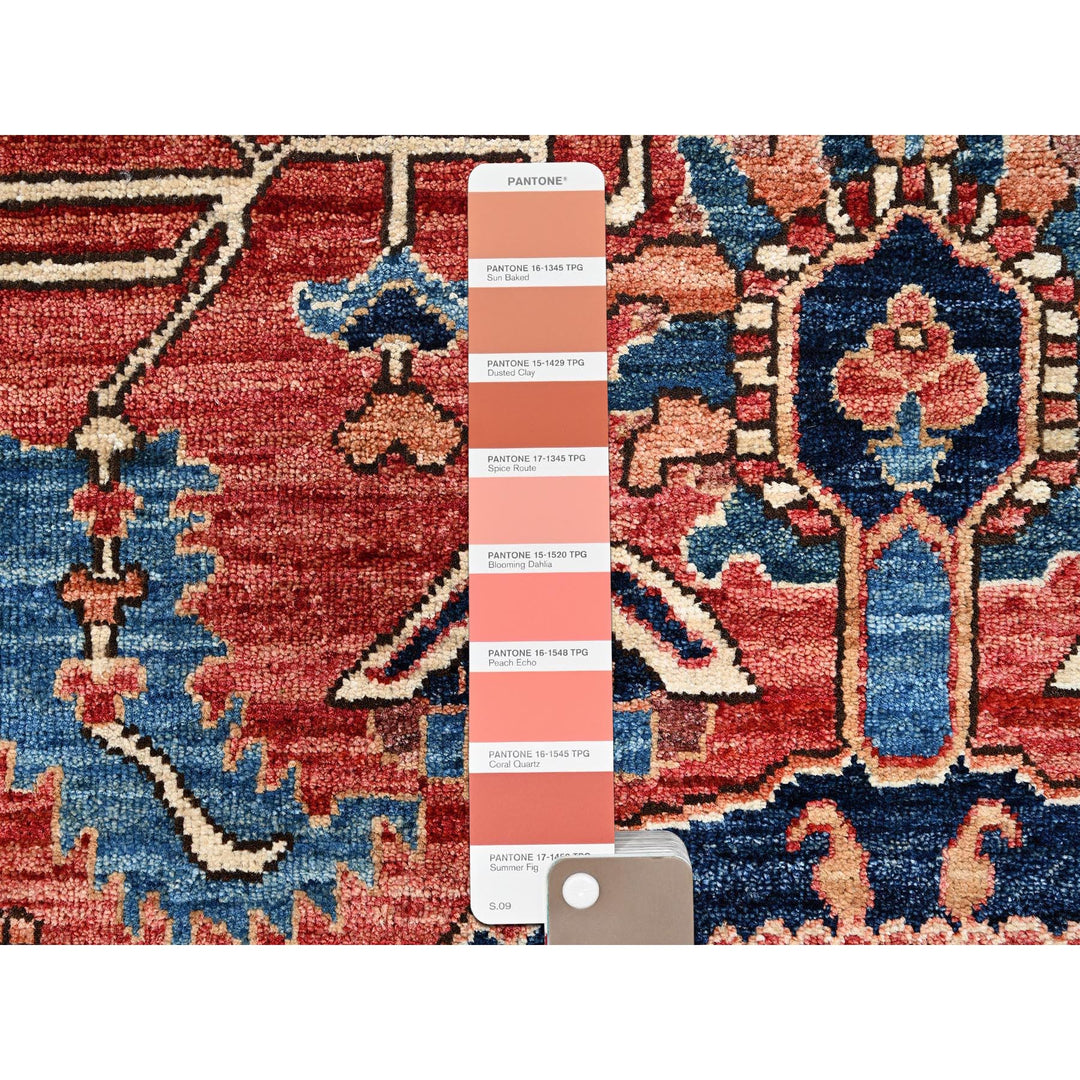 3'1" x 5'2" New Hand Knotted Red Wool Rectangle Oriental Rug - MOA1021091
