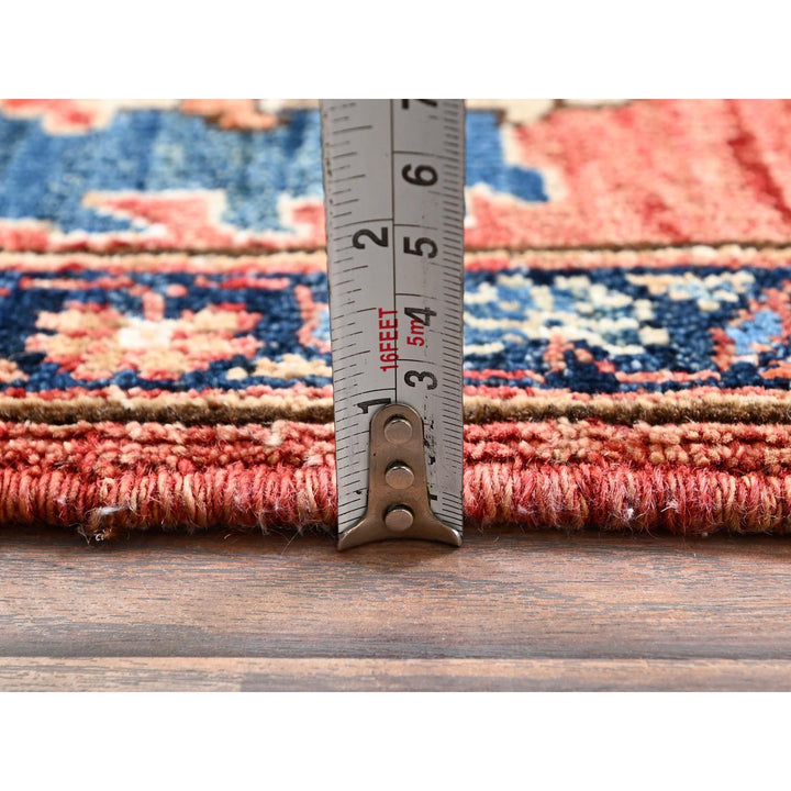3'1" x 5'2" New Hand Knotted Red Wool Rectangle Oriental Rug - MOA1021091