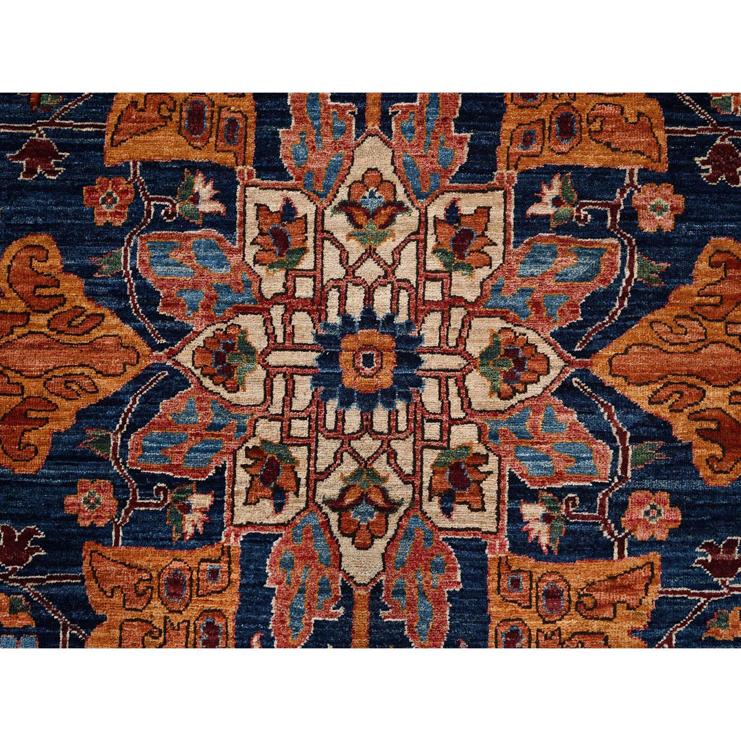 10'2" x 13'8" New Hand Knotted Red Wool Rectangle Oriental Rug - MOA1021094