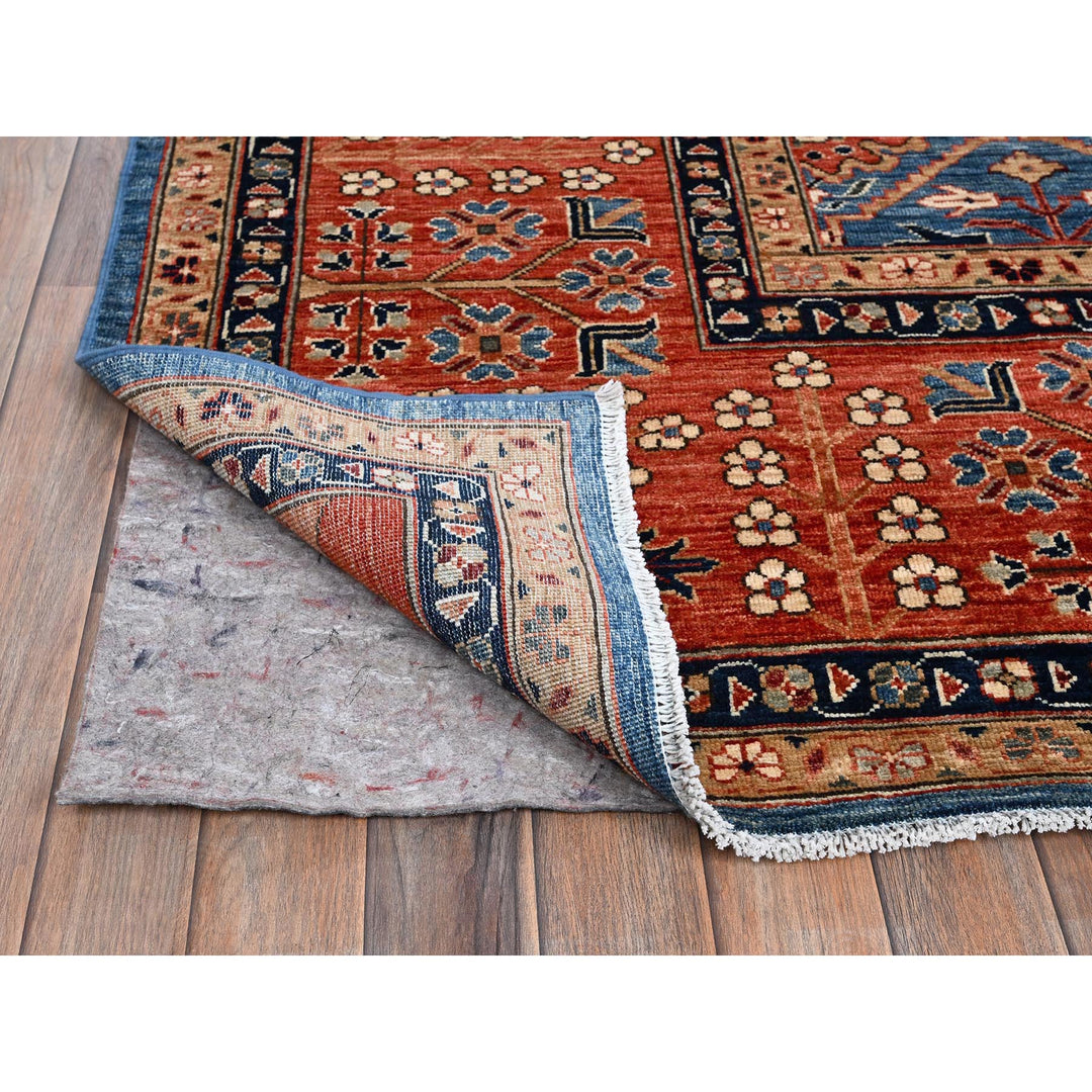 10'1" x 13'9" New Hand Knotted Blue Wool Rectangle Oriental Rug - MOA1021096