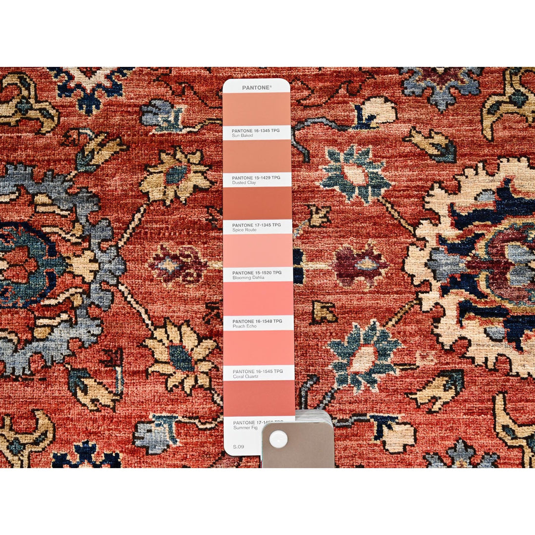5'2" x 10'1" New Hand Knotted Red Wool Runner Oriental Rug - MOA1021102