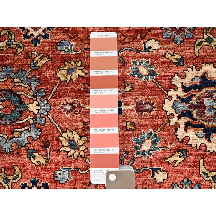 5'2" x 10'1" New Hand Knotted Red Wool Runner Oriental Rug - MOA1021102