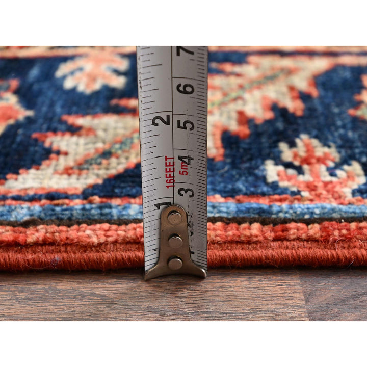 4'2" x 8'4" New Hand Knotted Red Wool Runner Oriental Rug - MOA1021104