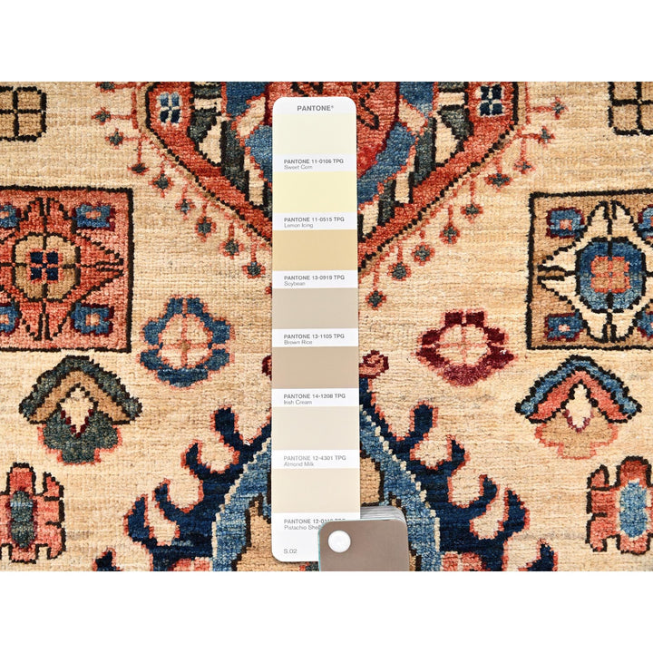 2'9" x 11'9" New Hand Knotted Ivory Wool Runner Oriental Rug - MOA1021109