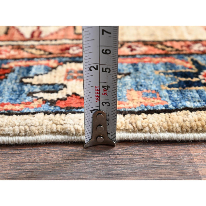 2'9" x 11'9" New Hand Knotted Ivory Wool Runner Oriental Rug - MOA1021109