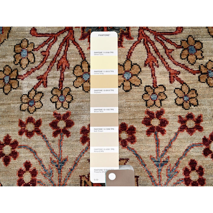 2'9" x 8'4" New Hand Knotted Ivory Wool Runner Oriental Rug - MOA1021110