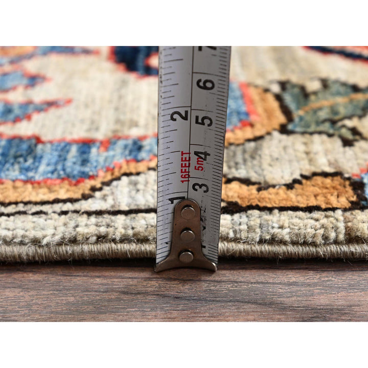 2'9" x 8'4" New Hand Knotted Ivory Wool Runner Oriental Rug - MOA1021110