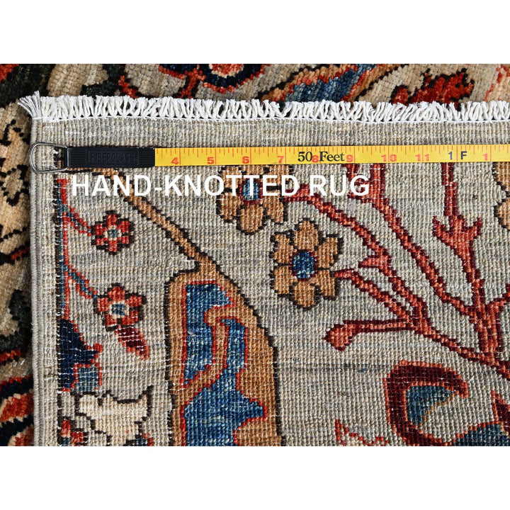 2'9" x 8'4" New Hand Knotted Ivory Wool Runner Oriental Rug - MOA1021110