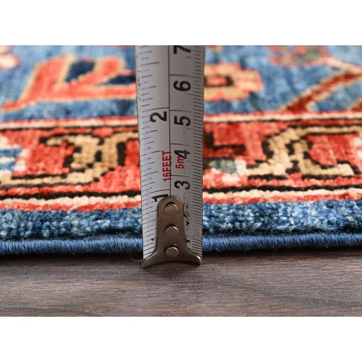 2'10" x 9'10" New Hand Knotted Blue Wool Runner Oriental Rug - MOA1021118
