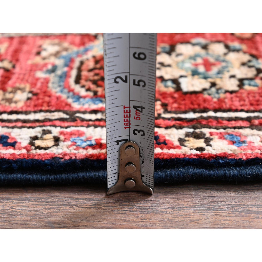 3'0" x 19'8" New Hand Knotted Blue Wool Runner Oriental Rug - MOA1021124