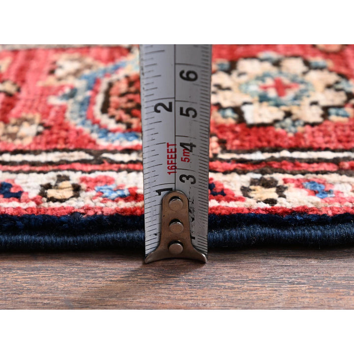 3'0" x 19'8" New Hand Knotted Blue Wool Runner Oriental Rug - MOA1021124