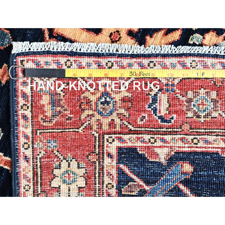 3'0" x 19'8" New Hand Knotted Blue Wool Runner Oriental Rug - MOA1021124