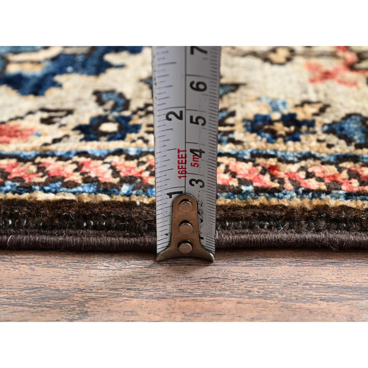 2'11" x 13'10" New Hand Knotted Brown Wool Runner Oriental Rug - MOA1021126