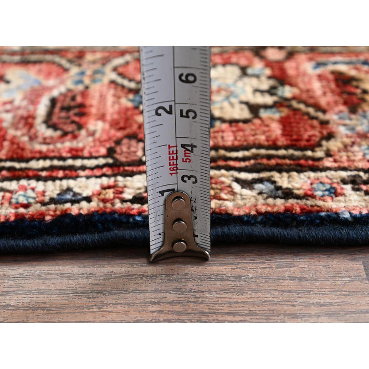 2'6" x 7'10" New Hand Knotted Blue Wool Runner Oriental Rug - MOA1021128