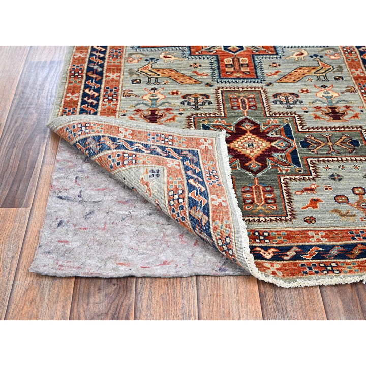 2'7" x 11'3" New Hand Knotted Grey Wool Runner Oriental Rug - MOA1021148