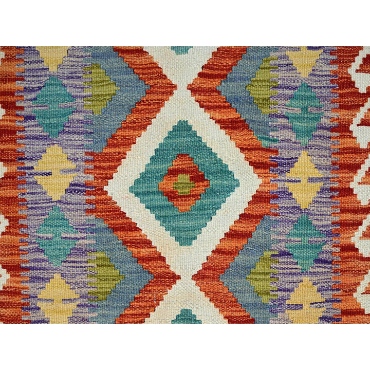 2'5" x 6'0" New Hand Woven Purple Wool Runner Oriental Rug - MOA1021155
