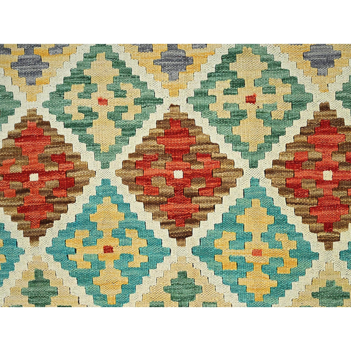 4'9" x 6'7" New Hand Woven Ivory Wool Rectangle Oriental Rug - MOA1021202