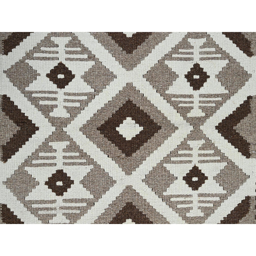 4'0" x 6'1" New Hand Woven Grey Wool Rectangle Oriental Rug - MOA1021210