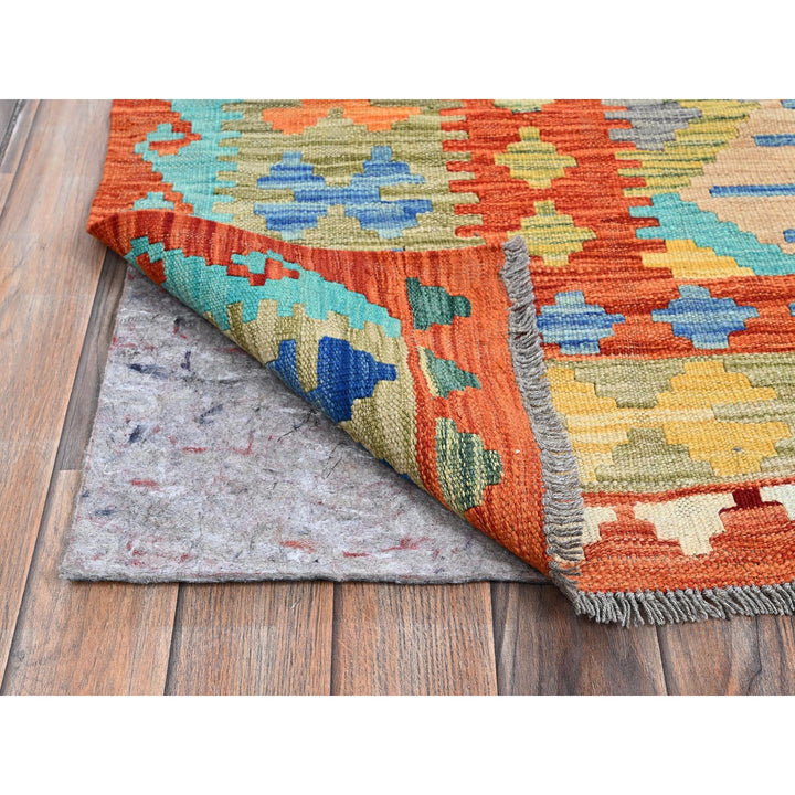9'5" x 12'6" New Hand Woven Multicolored Wool Rectangle Oriental Rug - MOA1021213