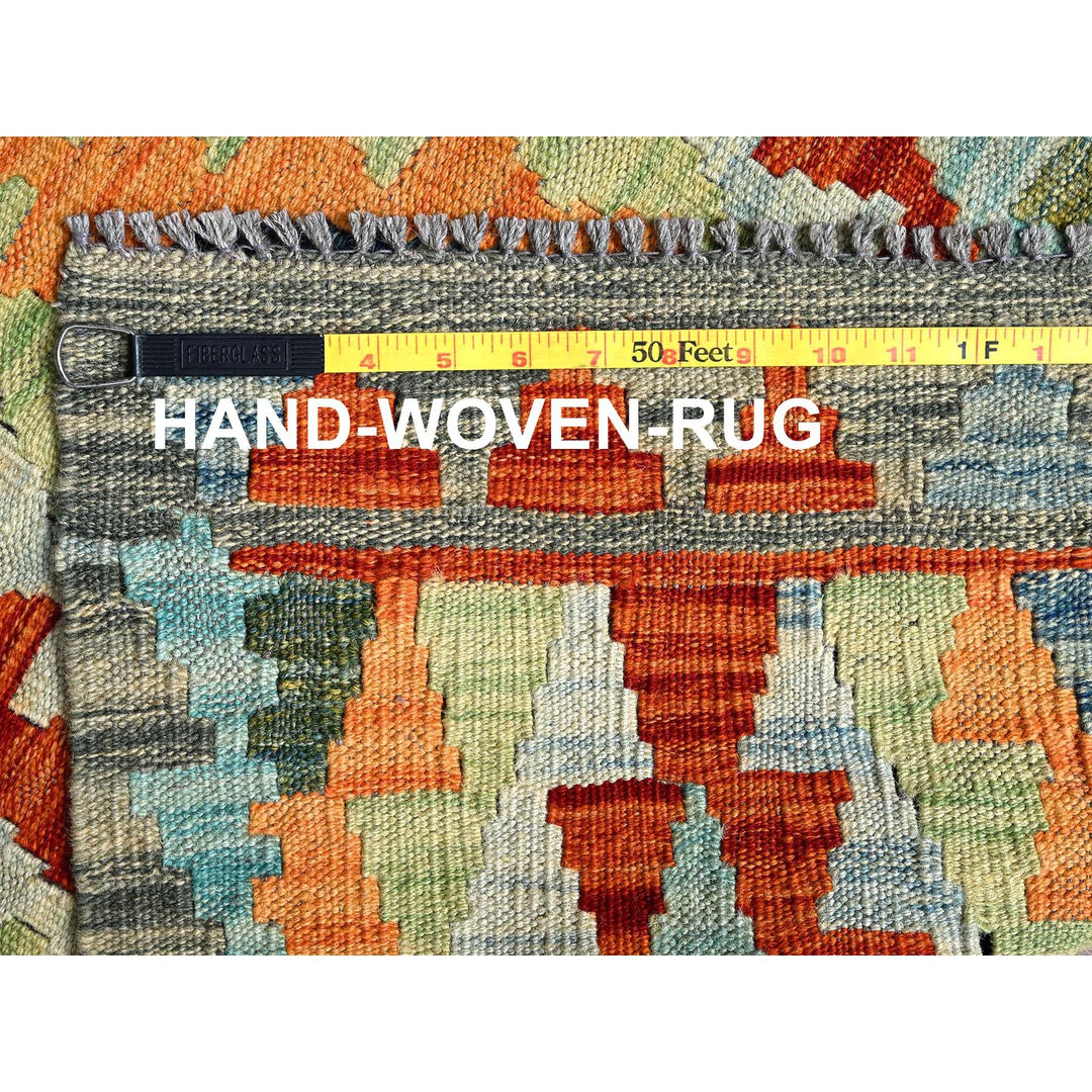 2'7" x 7'9" New Hand Woven Ivory Wool Runner Oriental Rug - MOA1021218