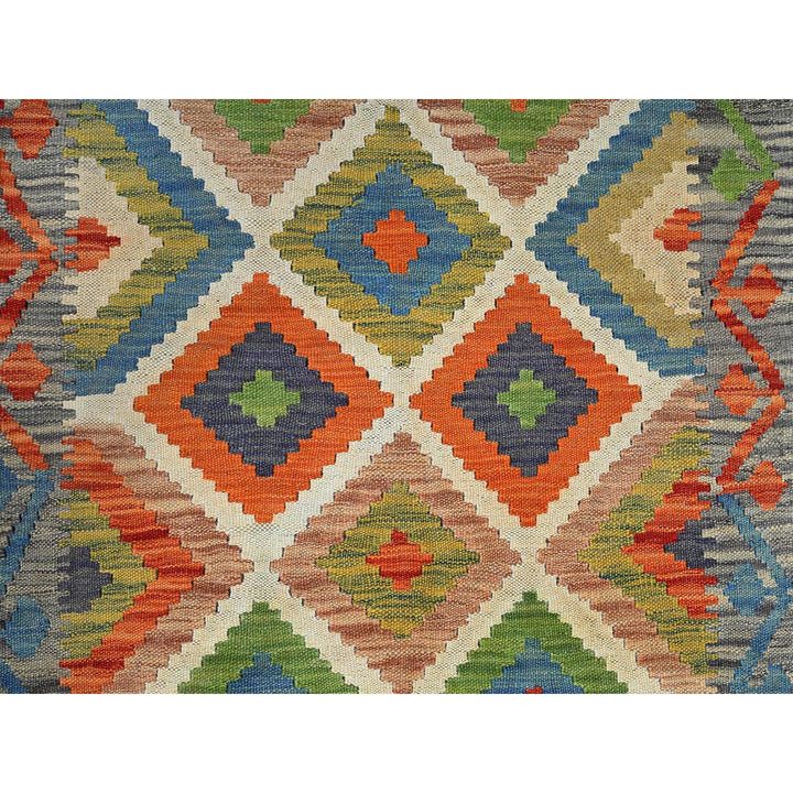 2'6" x 7'11" New Hand Woven Ivory Wool Runner Oriental Rug - MOA1021219