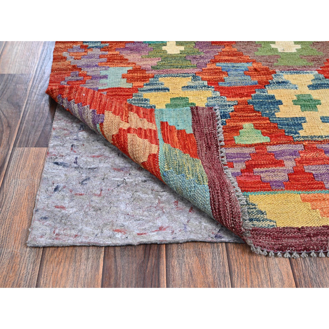 2'10" x 8'2" New Hand Woven Multicolored Wool Runner Oriental Rug - MOA1021225