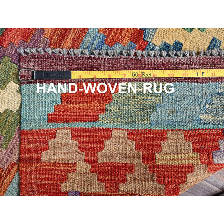 2'10" x 8'2" New Hand Woven Multicolored Wool Runner Oriental Rug - MOA1021225