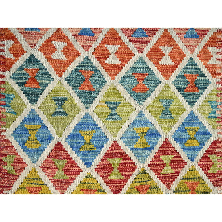 2'9" x 12'9" New Hand Woven Multicolored Wool Runner Oriental Rug - MOA1021228