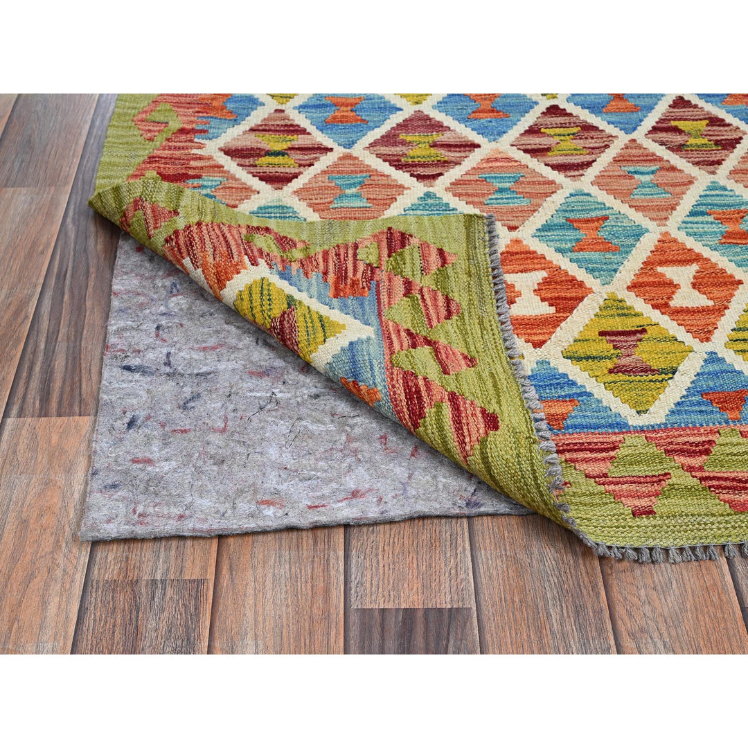 2'9" x 12'9" New Hand Woven Multicolored Wool Runner Oriental Rug - MOA1021228