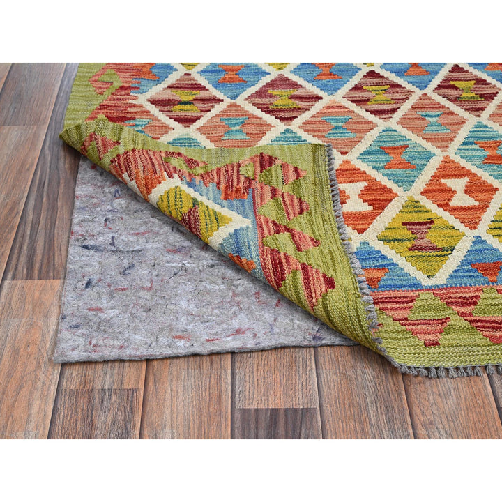 2'9" x 12'9" New Hand Woven Multicolored Wool Runner Oriental Rug - MOA1021228