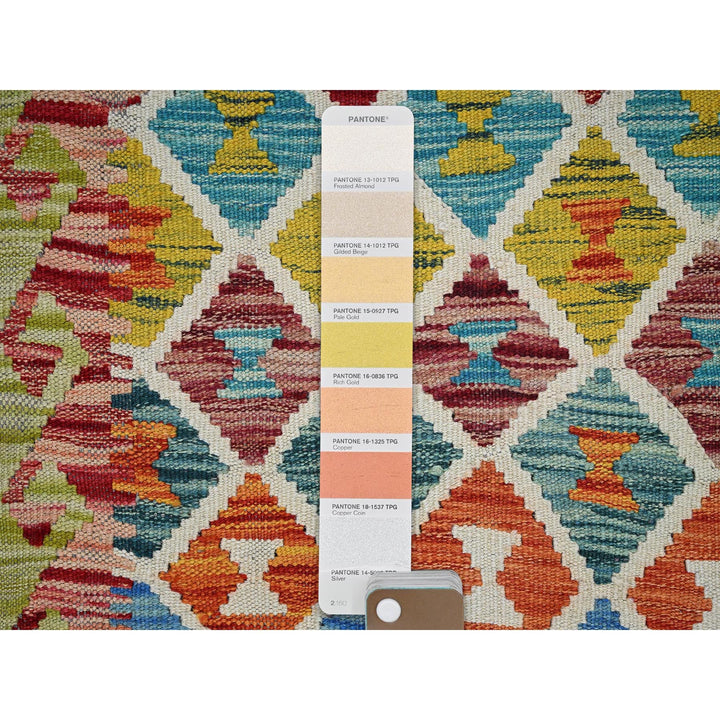 2'9" x 12'9" New Hand Woven Multicolored Wool Runner Oriental Rug - MOA1021228