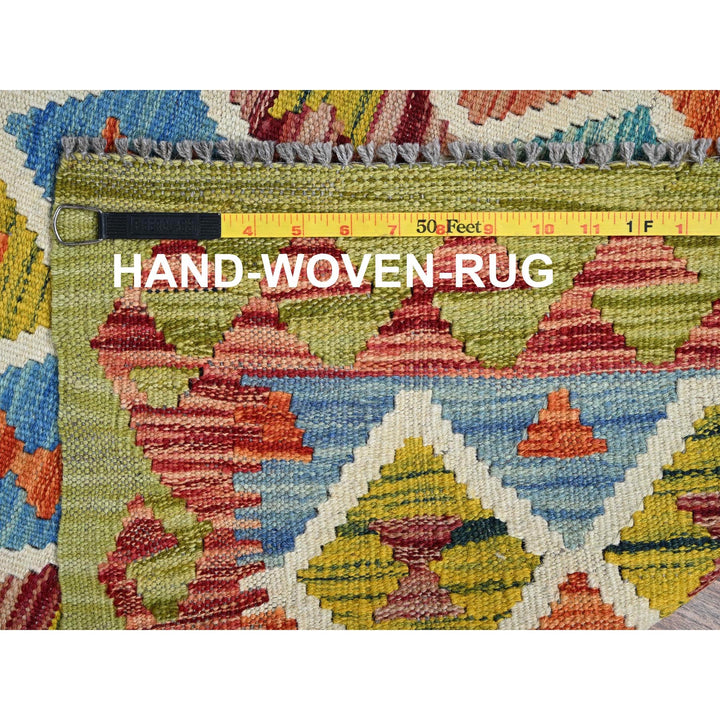 2'9" x 12'9" New Hand Woven Multicolored Wool Runner Oriental Rug - MOA1021228