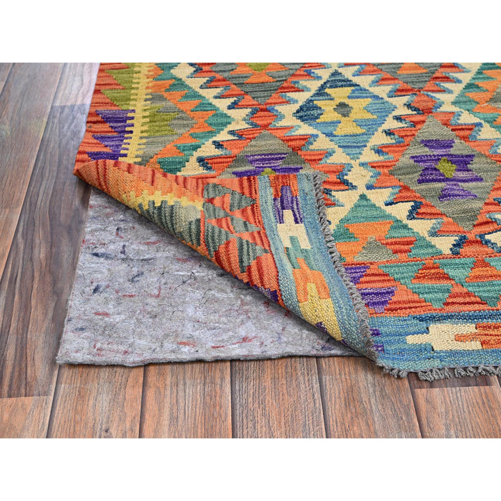 2'8" x 12'6" New Hand Woven Multicolored Wool Runner Oriental Rug - MOA1021230