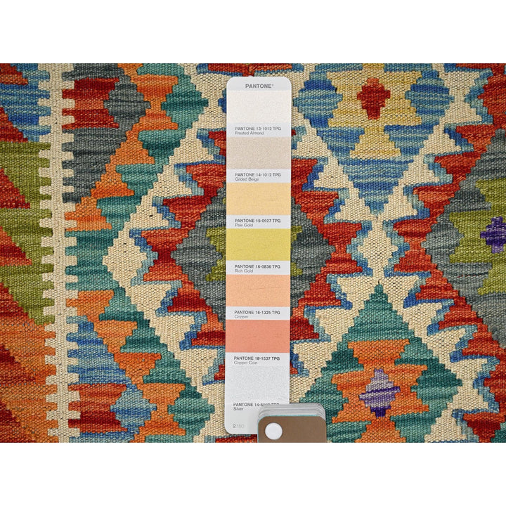 2'8" x 12'6" New Hand Woven Multicolored Wool Runner Oriental Rug - MOA1021230