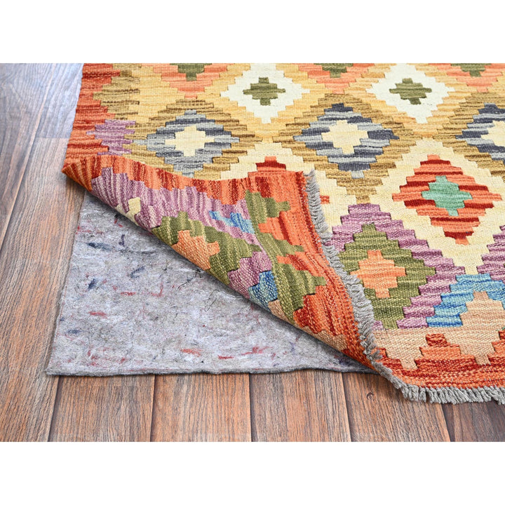 2'8" x 8'0" New Hand Woven Multicolored Wool Runner Oriental Rug - MOA1021237