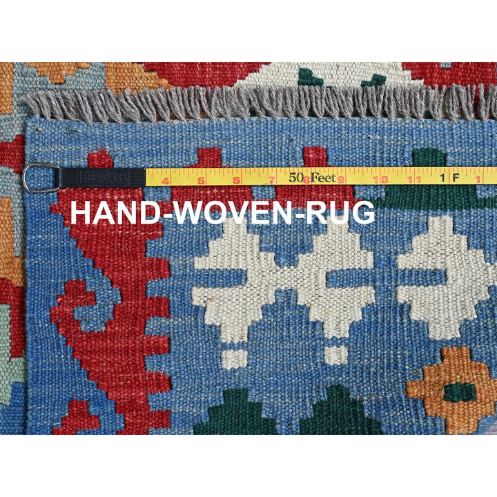 6'8" x 9'5" New Hand Woven Red Wool Rectangle Oriental Rug - MOA1021239