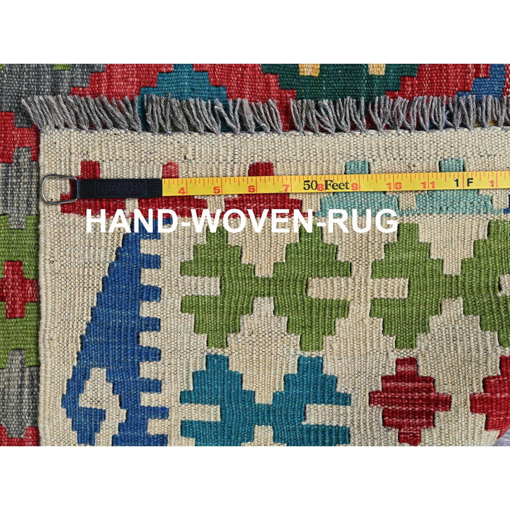6'11" x 9'10" New Hand Woven Red Wool Rectangle Oriental Rug - MOA1021241