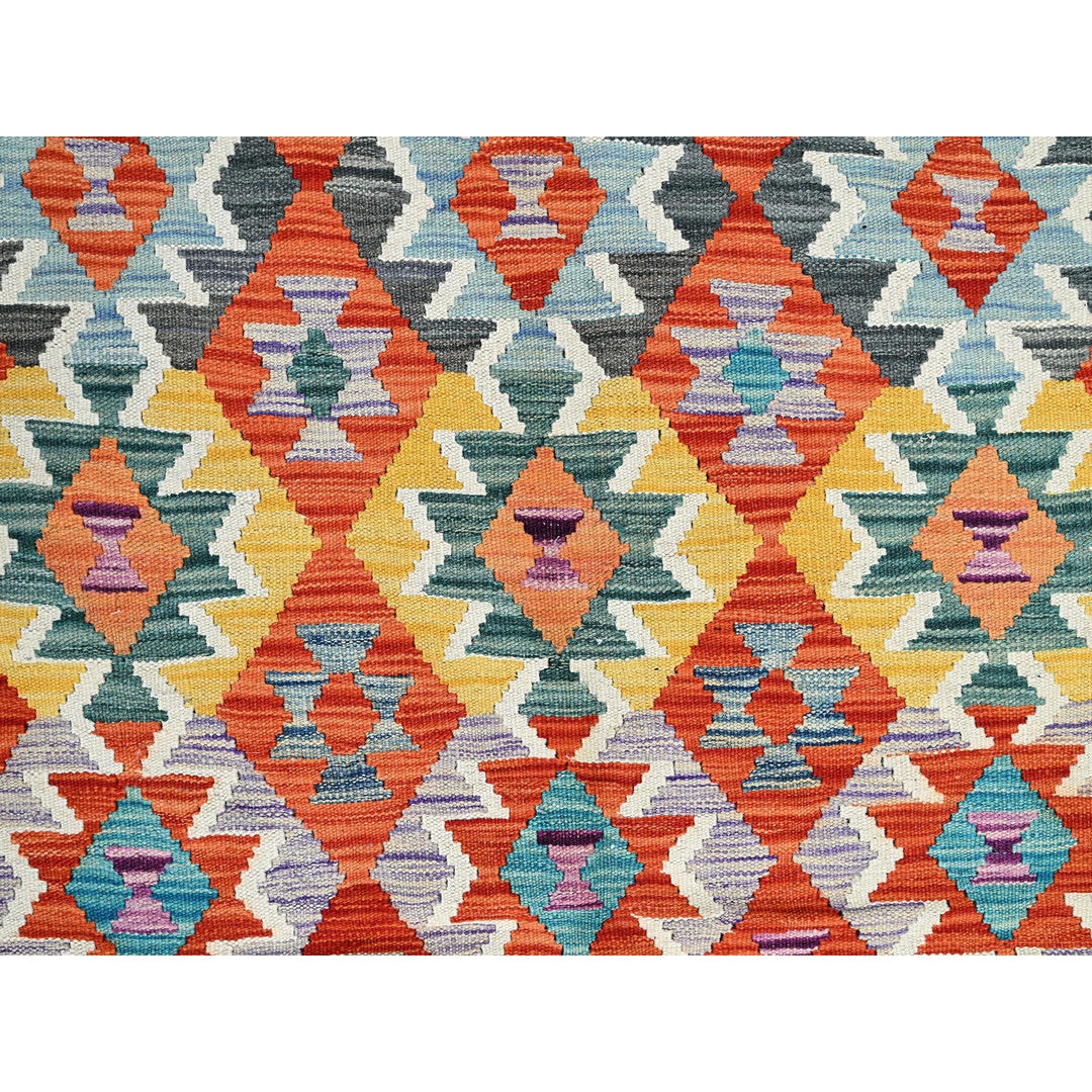 10'0" x 12'11" New Hand Woven Multicolored Wool Rectangle Oriental Rug - MOA1021243