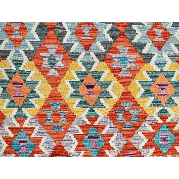 10'0" x 12'11" New Hand Woven Multicolored Wool Rectangle Oriental Rug - MOA1021243