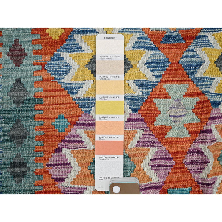 10'0" x 12'11" New Hand Woven Multicolored Wool Rectangle Oriental Rug - MOA1021243